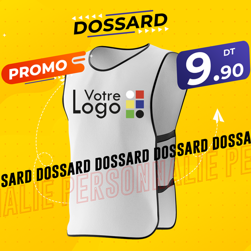 dossard personnalisé tunisie broderie impression